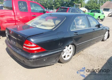 2002 Mercedes-Benz S 430 z USA, uszkodzony, nr VIN WDBNG70J12A294300